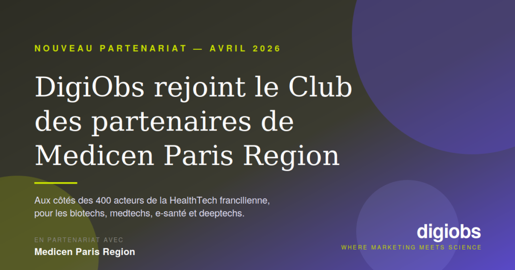 Agence de communication santé DigiObs — nouveau membre du Club des partenaires Medicen Paris Region